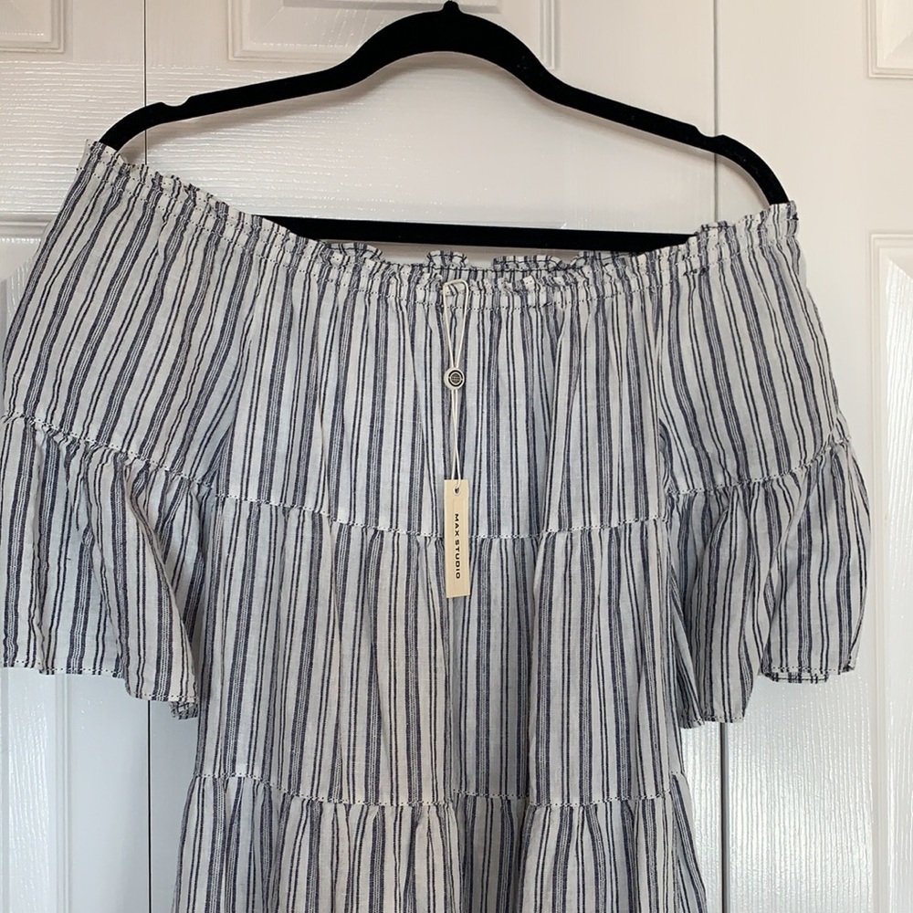 Max Studio Linen\Cotton Blend Dress - Picture 4 of 10